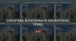 Desktop Screenshot of alamobailbonds.com